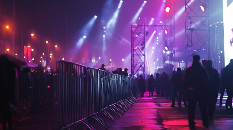 Grades de proteção para eventos segurança garantida
